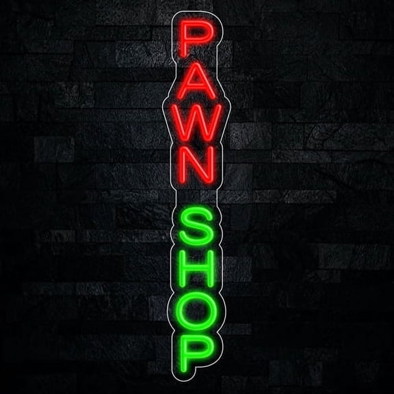 Pawn Shop Neon LED Sign 5"L x 27"H #32570
