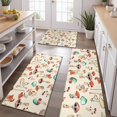 thumbnail image 2 of Red Mushroom Light Pattern Kitchen Rugs Sets Of 3,Kitchen Runner Rugs Non Skid Washable,Decorative Kitchen Floor Mats for Kitchen,Sink,Laundry,17"x30"+ 17"x47" + 17"x59", 2 of 6