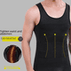 thumbnail image 1 of Chaleco de fitness ajustado con cintura tintada y abdomen moldeado para hombre, 1 of 1