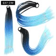 thumbnail image 1 of Zhuge 2 piezas de extensiones de cabello trenzado de colores, accesorios para extensiones de cabello trenzado con bandas de goma sintéticas para mujeres, I, 1 of 2