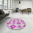 thumbnail image 3 of Ahgly Company Indoor Rectangle Patterned Neon Pink Novelty Area Rugs, 3' x 5', 3 of 6