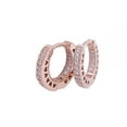 thumbnail image 5 of PANDORA Heart Hoop Earrings - Great Gift for Women - Stunning Women's Earrings - 14k Rose Gold & Cubic Zirconia - 1.7 mm, 5 of 5