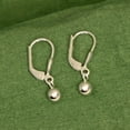 thumbnail image 3 of LeCalla 925 Sterling Silver Jewelry Light-Weight Dangle Ball Drop Leverback Earrings for Women 10MM, 3 of 7