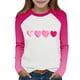 thumbnail image 2 of Blusas y camisas de manga larga y cuello redondo para niños y niñas, blusa informal de moda con bloques de color, manga larga y cuello redondo, estampado, para niñas de 2 a 15 años., 2 of 9