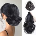 thumbnail image 5 of 12" Ponytail Extension, Short Claw Clip Ponytails Hair Extensions Curly Wavy High Temperature Resistant Synthetic Hair Ponytail Hairpieces for Women, 5 of 7
