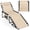 Beige, variant on Gymax Oversize Folding Chaise Lounge w/ Adjustable Backrest Detachable Pillow Pocket Navy
