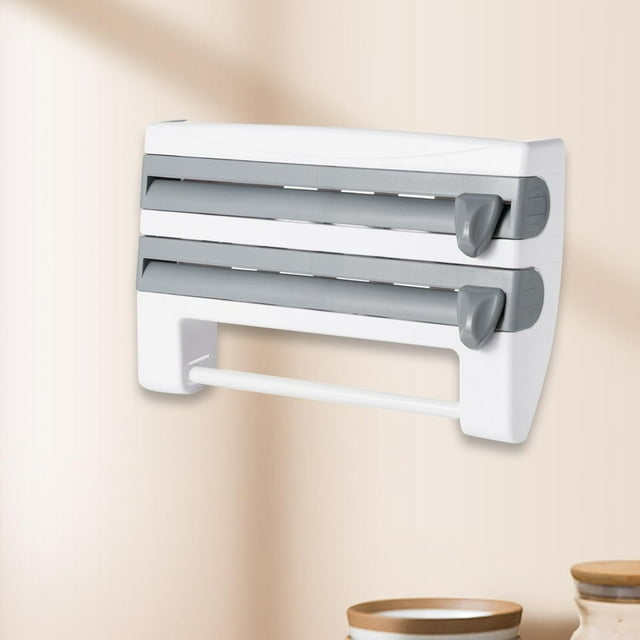 Organizador de envoltorio Dispensador Macarena soporte para papel de cocina gris azul
