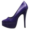 thumbnail image 6 of Ellie Shoes E-652-Prince 6.5" Stiletto Heel Womens Pump. Purple / 10, 6 of 8