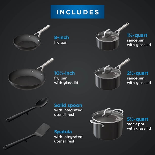 Ninja NeverStick Essential 10-Piece Cookware Set, C19010 - Walmart