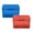 Blue and Red, variant on 1 Pc 4"x 6" Index Card Holder Recipe Box Index Card Box Organizer Case Flash Note Card Holder Notecard Box Recipe Organizer for Filling Cards, Notes, Flashcards, Recipes, 5.71"x3.35"x3.54", Blue