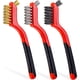 thumbnail image 1 of Trío de cepillos de alambre, el mejor kit para eliminar óxido: cepillo de acero inoxidable, cepillo de metal de latón, cepillos de nailon, diseño ergonómico, para limpieza profunda de espacios, 1 of 8