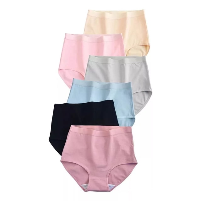 Bragas De Algodón De Cintura Alta De Talla Grande Para Mujer