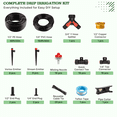 thumbnail image 4 of 230FT Drip Irrigation System Kit, Complete Garden Watering System with 1/2” & 1/4” Quick-Connect Tubing, 32 Adjustable Emitters for Raised Beds, Lawn, Greenhouse, Potted Plants, 4 of 7