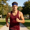 thumbnail image 2 of Fgnfyis Running Headband Elastic Sweat Wicking Headband for Men Women Gym Training Lightweight Breathable Secure Fit Sports Sweatbands Sports Headband Navy One Size, 2 of 5