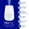 thumbnail image 5 of Vicks Filter Free Cool Mist Humidifier, White, VUL545, 5 of 10