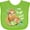 Apple Green, variant on Inktastic My Pops Loves Me Cute Sloth and Baby Boys or Girls Baby Bib