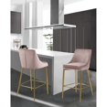thumbnail image 2 of Homestock Eclectic Elegance Pink Velvet Stool, Set of 2, 2 of 8