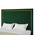 thumbnail image 4 of Inspired Home Roxana Upholstered Velvet Contemporary King Bed with Gold Base Frame, Hunter Green, 4 of 10