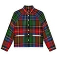 thumbnail image 4 of Jackets for Women Winter Coat Jackets Flannel Stand Collar Jacket(Red And Black Tartan Plaid,Size:S-4XL), 4 of 7