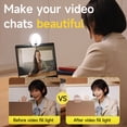 thumbnail image 3 of D7 Portable Macaron Color Cell Phone Light Photo and Video Splicing Protable Mini Ring Light, Phone Selfie Light with Clip, 3 of 6