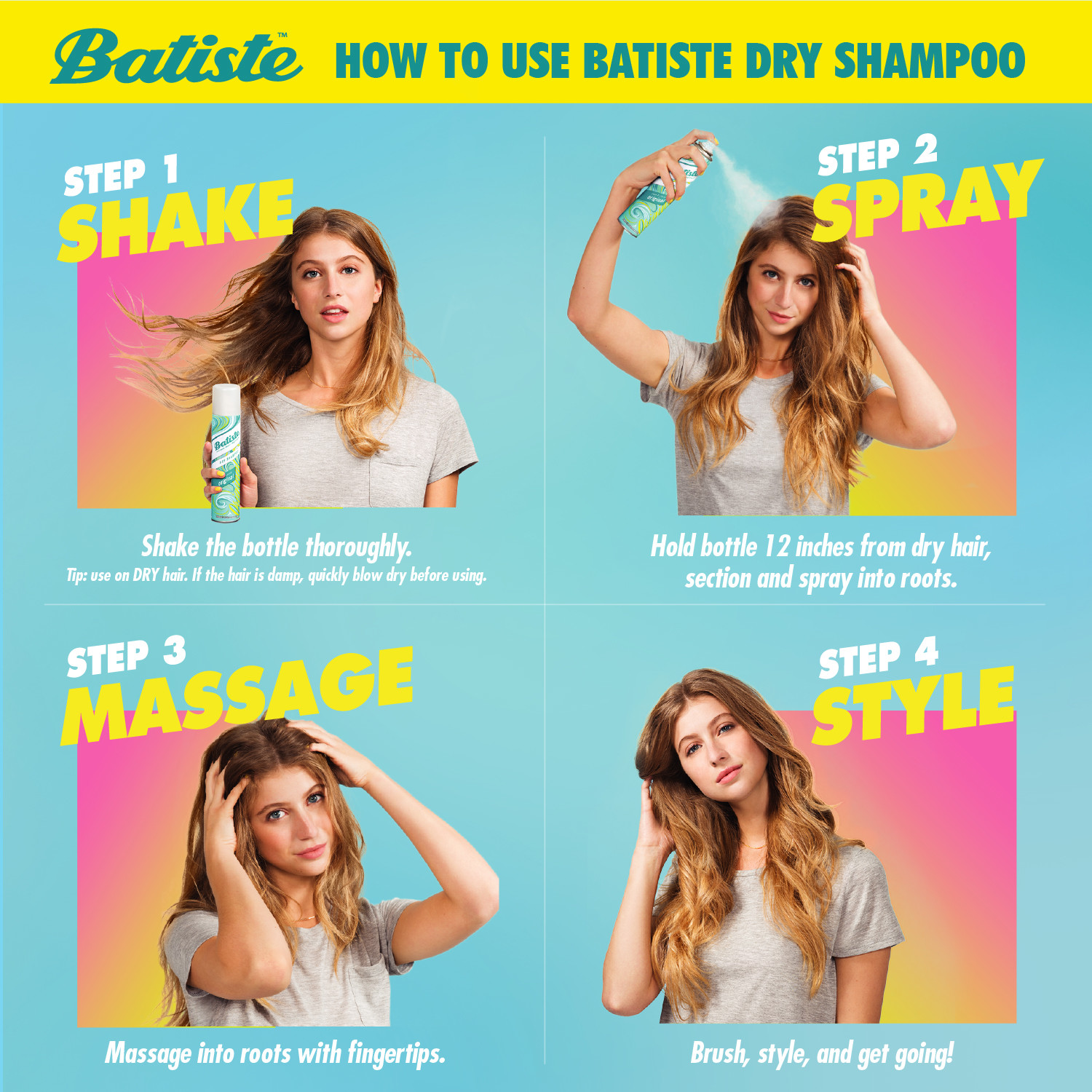Batiste Dry Shampoo, Mini Holiday Trio, Mixed 3 Pack, 4.8 fl oz - image 3 of 5