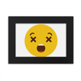 thumbnail image 1 of Confuse Yellow Cute Online Chat Face Desktop Photo Frame Ornaments Picture Art Painting, 1 of 3
