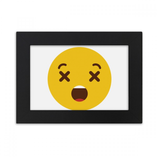 Confuse Yellow Cute Online Chat Face Desktop Photo Frame Ornaments Picture Art Painting