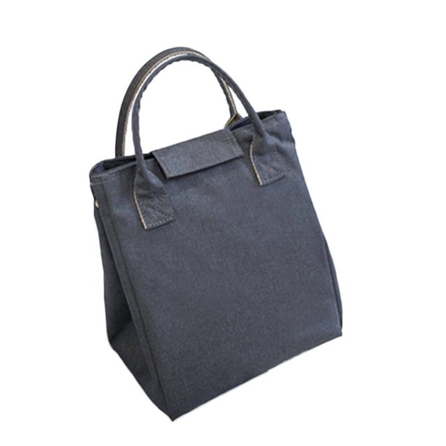 Bolsa térmica reutilizable para almuerzo, bolsa refrigeradora a rayas, caja de almuerzo aislada, bolsa de Picnic, refrigerador escolar para hombres y mujeres kenally JJ17472-02