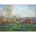 thumbnail image 2 of Monet, Claude 14x12 Black Modern Framed Museum Art Print Titled - Spring in VetheuilÂ&nbsp;1880, 2 of 4