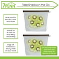 thumbnail image 5 of 7Penn Silicone Food Storage Bag 1000mL - 2pk Clear 8 x 6.25in Reusable Food Bags, 5 of 7