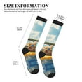 thumbnail image 3 of Compression Socks for Men Women -Sunglasses Beach Kittens Knee High Compression Stockings for Men Women, 3 of 5