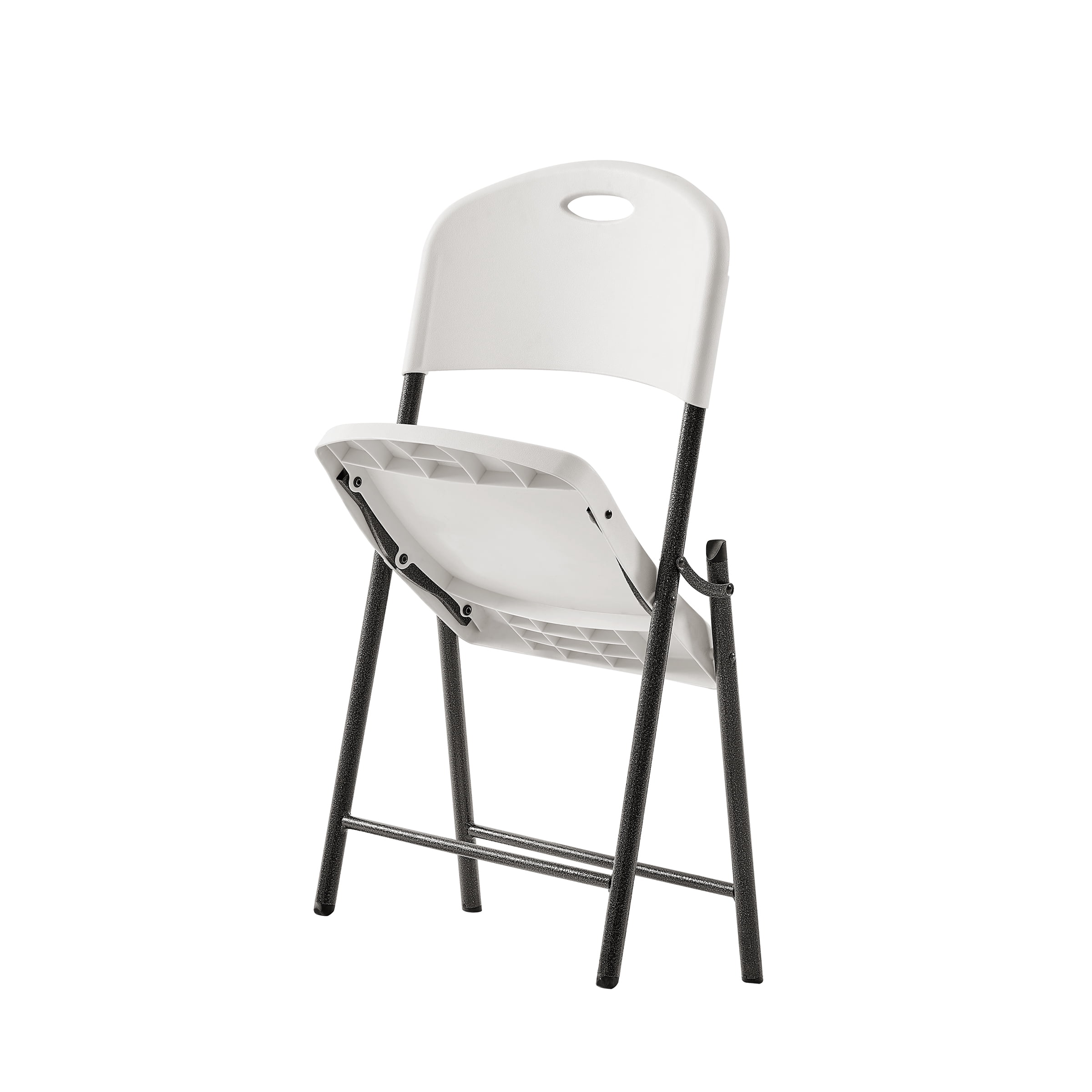 Mainstays Premium Heavy Duty Resin Folding Chair, White, Set of 6
