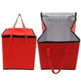 thumbnail image 6 of Insulated Food Delivery Bag Insulated Grocery Shopping Bag for Food Delivery, Pizza Warmer, Red 15.7"x15.7"x17.7", 6 of 10