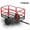 Mesh Style, variant on Telyswee 1700lbs Capacity Steel Tow Behind Lawn and Garden ATV Trailer Dump Cart, Black+Red