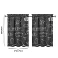 thumbnail image 4 of Vintage Kitchen Food Cooking Chef Tier Cafe Curtains for Bathroom Living RV Rod Pocket Window Drapes 36 Inch 2 Panels Set 28"x36" 2 Panels Window Treatment Tiers, 4 of 4