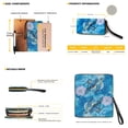 thumbnail image 3 of ZUXONGSY Lotus Sea Turtle Print Handbag with Multifunctional Cosmetic Bags Purse for Women PU Leather Top Handle Satchel Set with Lightweight Makeup Pouch Card Holder for Travel Shopping, 3 of 4