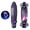Purple, variant on SIEYIO 22inch Complete Mini Cruiser Skateboard Longboard Flashing Wheels Fish Skate Board for Adults Kids Teens