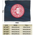 thumbnail image 3 of Illinois State University Logo Fleece Blanket, Very Soft Microfiber Flannel Blanket for Couch Warm and Cozy for All Seasons, 3 of 6