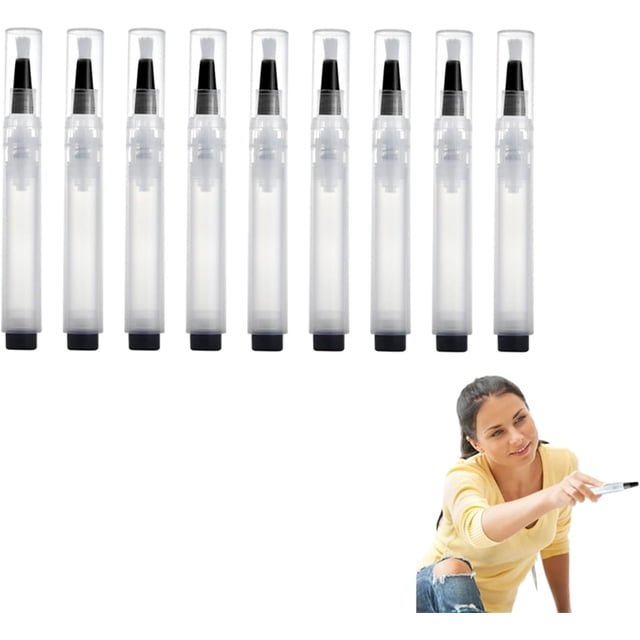 Pincel de pintura para retoque rellenable, kit de reparación de muebles para paredes, bolígrafos de retoque de pintura rellenables, pinceles para paredes, fácil de limpiar, adecuado para mantenimiento