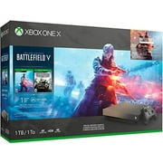 Certified Refurbished Microsoft Xbox One X 1TB Console Battlefield V Bundle FMP-00023 - Gold Rush