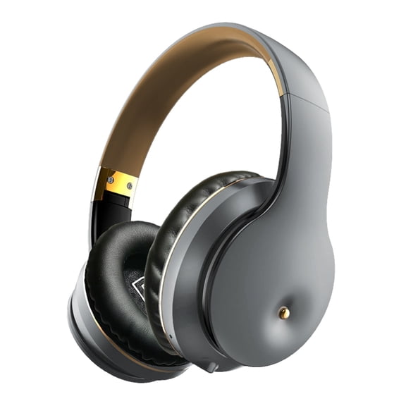 Bluetooth Wireless Headphones Over Ear,BERIBES 65H Playtime and 6 EQ Music Modes with Microphone, HiFi Stereo Foldable Lightweight Headset, Deep Bass for Home Office Cellphone PC Etc.,Gray