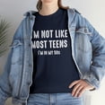 thumbnail image 7 of I'm Not Like Most Teens I'm In My 50s Shirt, Birthday Gift Tee - ID: 1806, 7 of 7