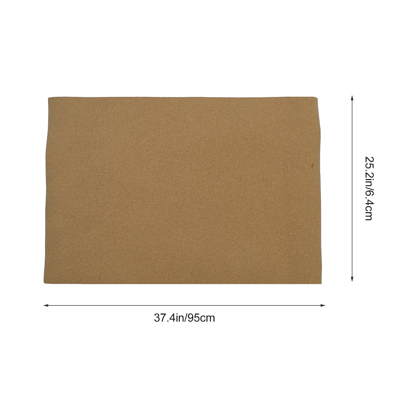 COMPUKAS Khaki Cork Bulletin Board for Office and Home, Water-Resistant Pin Board for Photos and Notes, 1 Piece