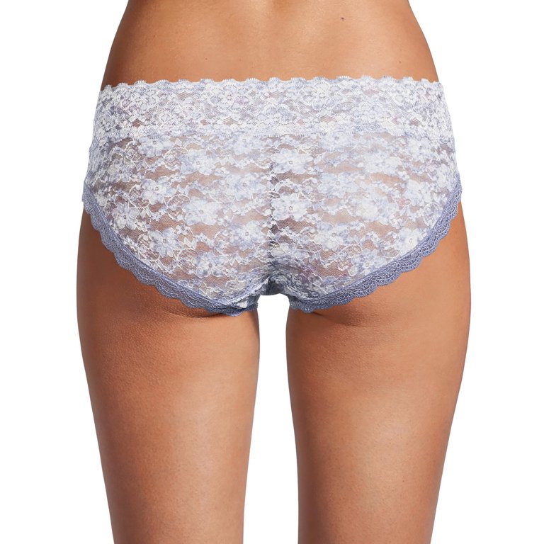 Jessica Simpson Women's Underwear - Microfiber Lace Hipster Briefs (5 Pack)