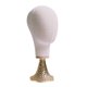 thumbnail image 1 of Cabeza de maniquí de 54 cm, soporte para exhibición de sombreros, perchero multifuncional con base estable. base dorada, 1 of 9