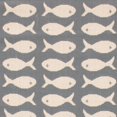thumbnail image 6 of SAFAVIEH Courtyard Tranter Fishes Indoor/Outdoor Runner Rug, Grey/Beige, 2'3" x 8', 6 of 7