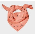 thumbnail image 3 of Bimba Orange Moustache Face Printed Pure Silk Scarf Neck Wrap Summer Hair Bandanas For Women 40 x 80 Inches, 3 of 6