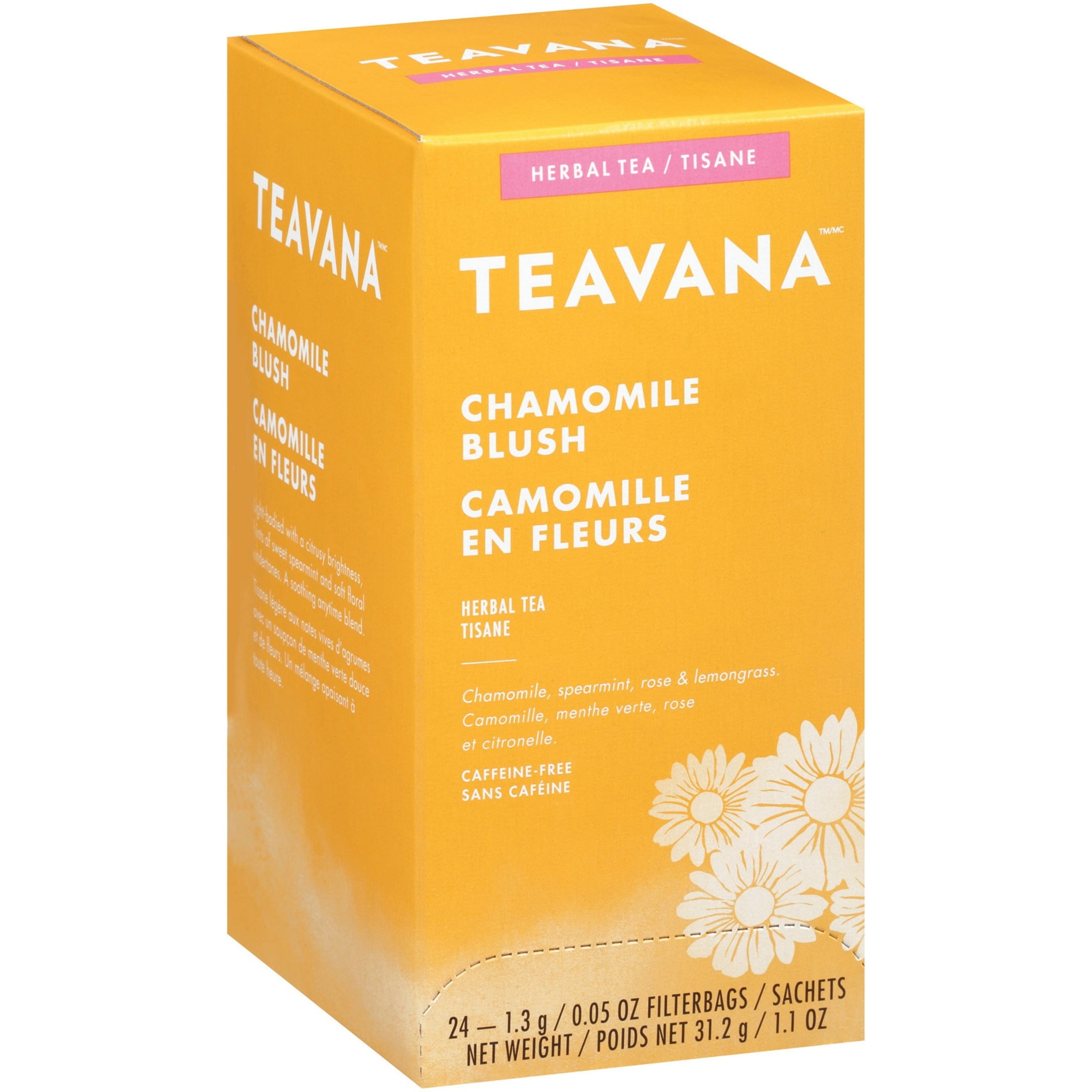 Teavana, SBK12418656, Chamomile Blush Herbal Tea, 24 / Box