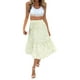thumbnail image 1 of Gibobby faldas largas de mujer casuales Falda a media pierna con cintura elástica y estampado de lunares para mujer Falda de princesa hinchada(Beige， L), 1 of 5