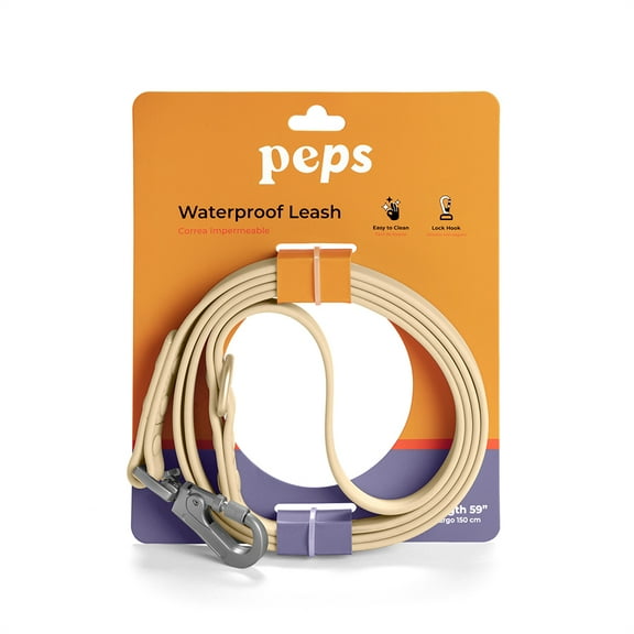 Peps Strong PVC Waterproof Leash Tan